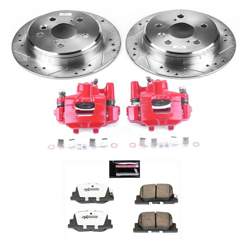 Power Stop 00-01 Lexus ES300 Rear Z26 Street Warrior Brake Kit w/Calipers - KC1084-26