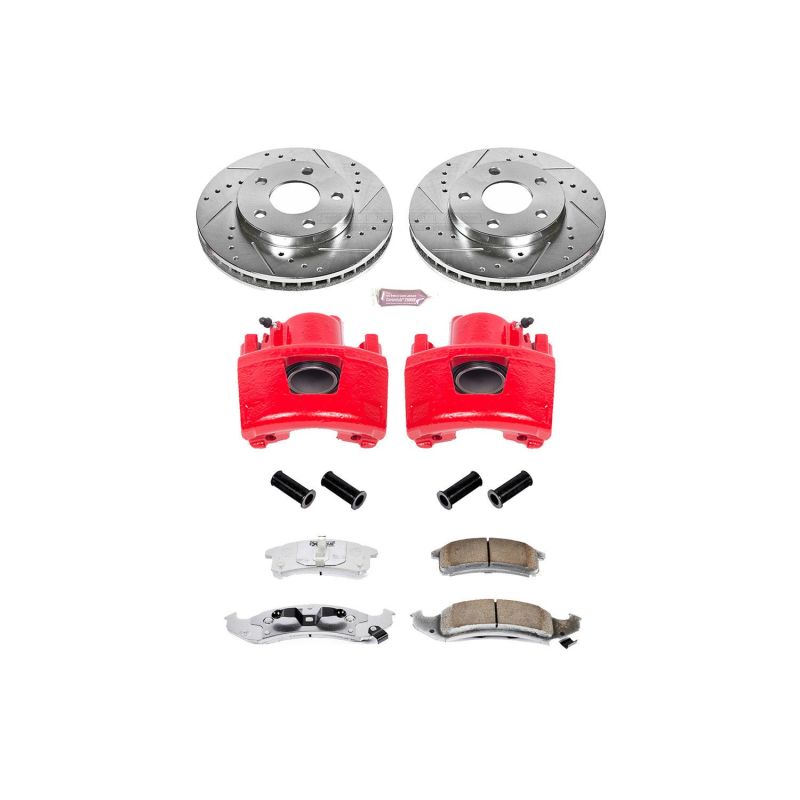Power Stop 94-99 Buick LeSabre Front Z26 Street Warrior Brake Kit w/Calipers - KC1534-26
