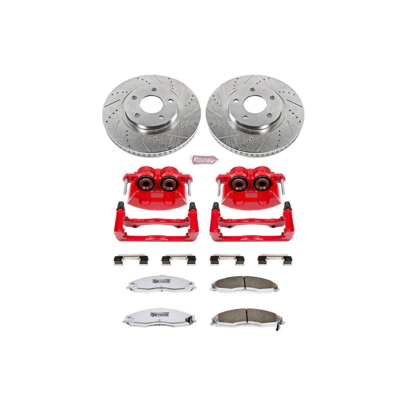 Power Stop 98-02 Chevrolet Camaro Front Z26 Street Warrior Brake Kit w/Calipers - KC1547-26