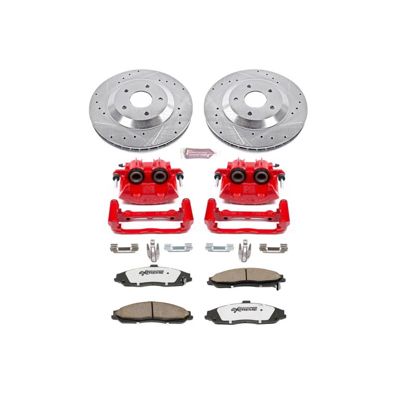 Power Stop 97-04 Chevrolet Corvette Front Z26 Street Warrior Brake Kit w/Calipers - KC1559-26