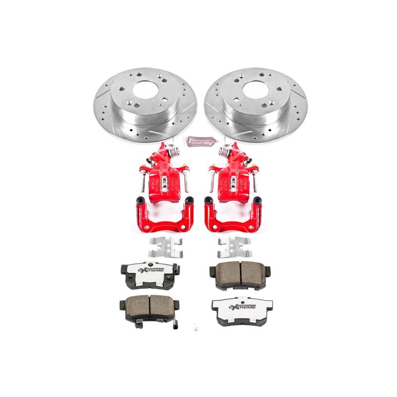 Power Stop 98-02 Honda Accord Rear Z26 Street Warrior Brake Kit w/Calipers - KC2270-26