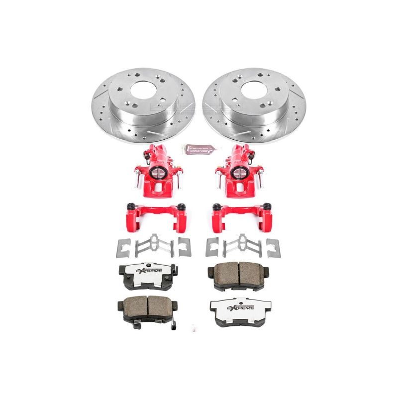 Power Stop 02-06 Acura RSX Rear Z26 Street Warrior Brake Kit w/Calipers - KC2270A-26