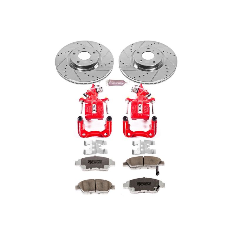 Power Stop 04-08 Acura TSX Rear Z26 Street Warrior Brake Kit w/Calipers - KC2391-26