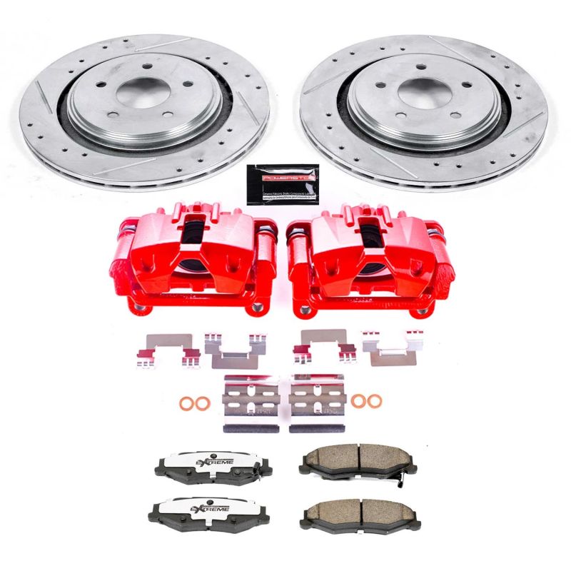 Power Stop 06-09 Cadillac XLR Rear Z26 Street Warrior Brake Kit w/Calipers - KC5159-26