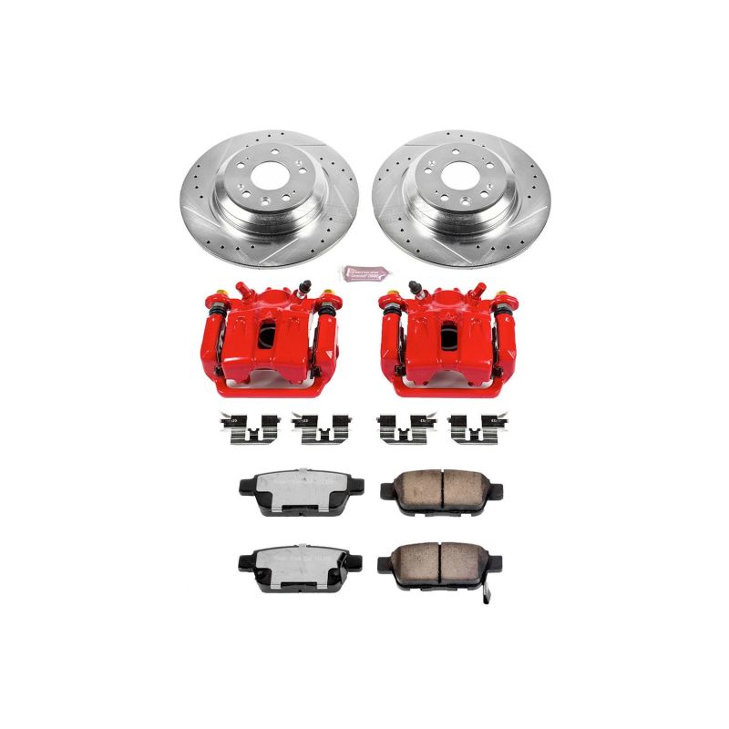 Power Stop 09-14 Acura TL Rear Z36 Truck & Tow Brake Kit w/Calipers - KC5854-36