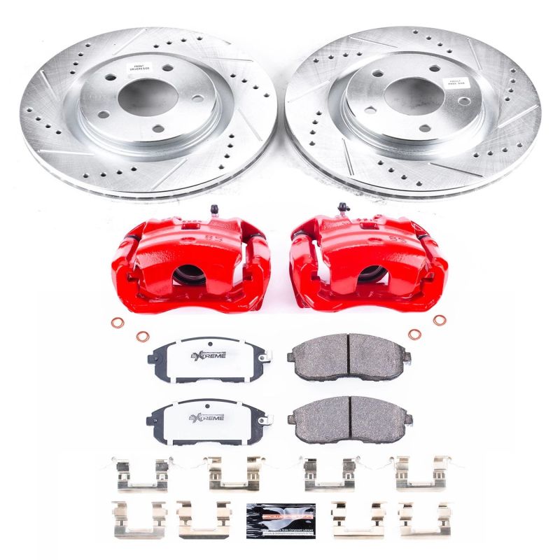 Power Stop 11-17 Nissan Juke Front Z26 Street Warrior Brake Kit w/Calipers - KC6094-26