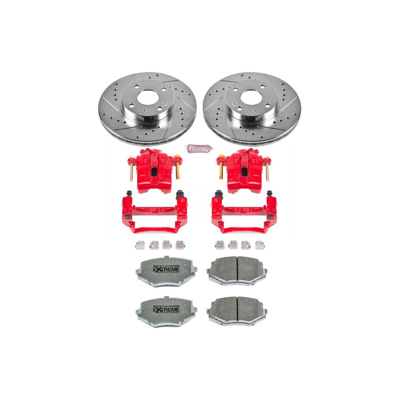 Power Stop 94-97 Mazda Miata Front Z26 Street Warrior Brake Kit w/Calipers - KC793-26