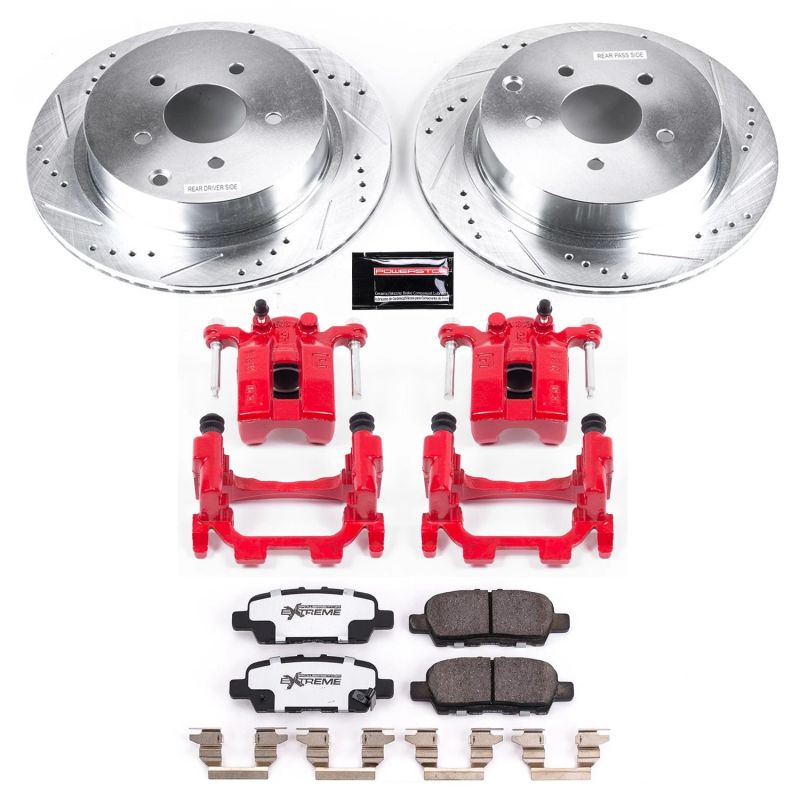 Power Stop 18-19 Infiniti Q50 Rear Z26 Street Warrior Brake Kit w/Calipers - KC8021-26