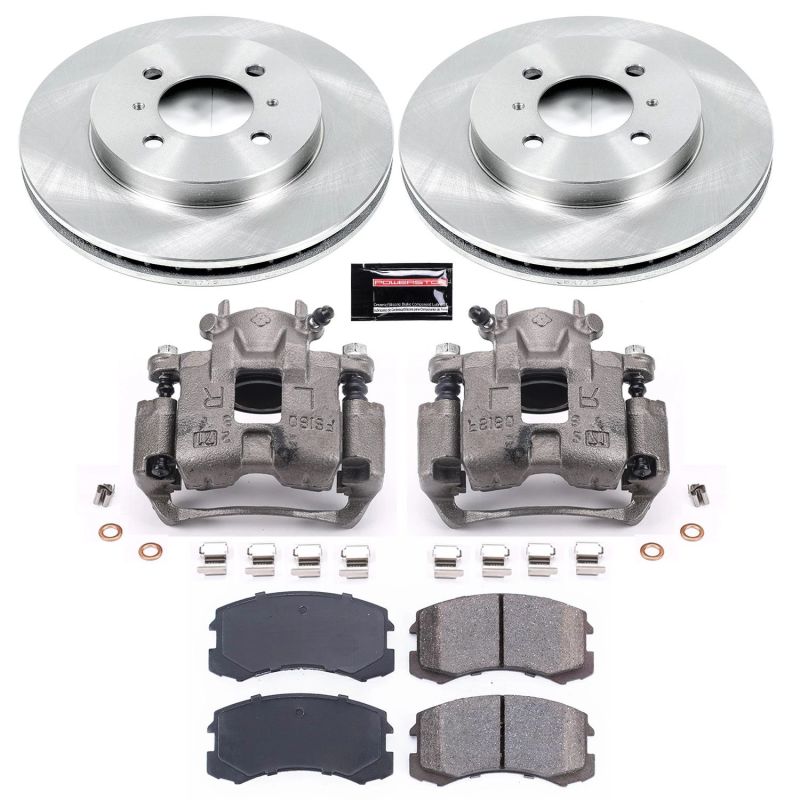 Power Stop 02-07 Mitsubishi Lancer Front Autospecialty Brake Kit w/Calipers - KCOE1215