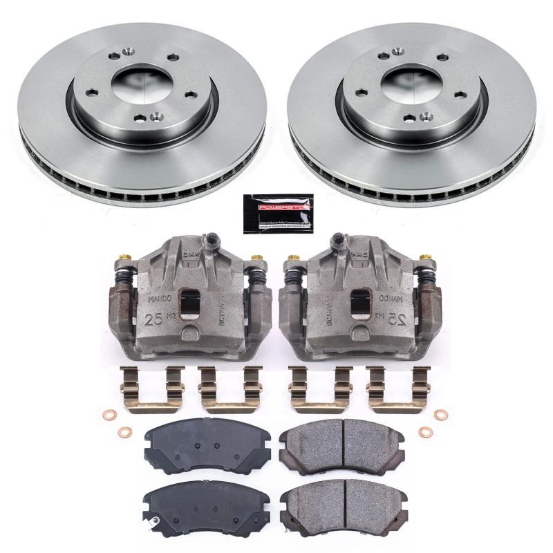 Power Stop 03-05 Hyundai Tiburon Front Autospecialty Brake Kit w/Calipers - KCOE165A