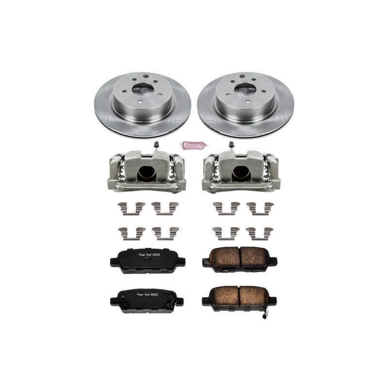 Power Stop 08-12 Infiniti EX35 Rear Autospecialty Brake Kit w/Calipers - KCOE179