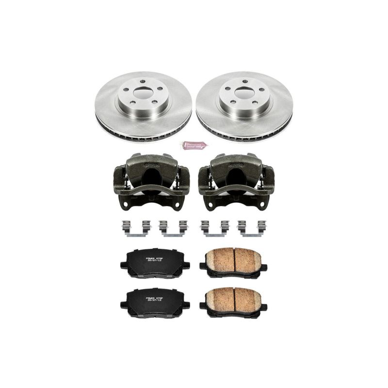 Power Stop 03-08 Pontiac Vibe Front Autospecialty Brake Kit w/Calipers - KCOE2316