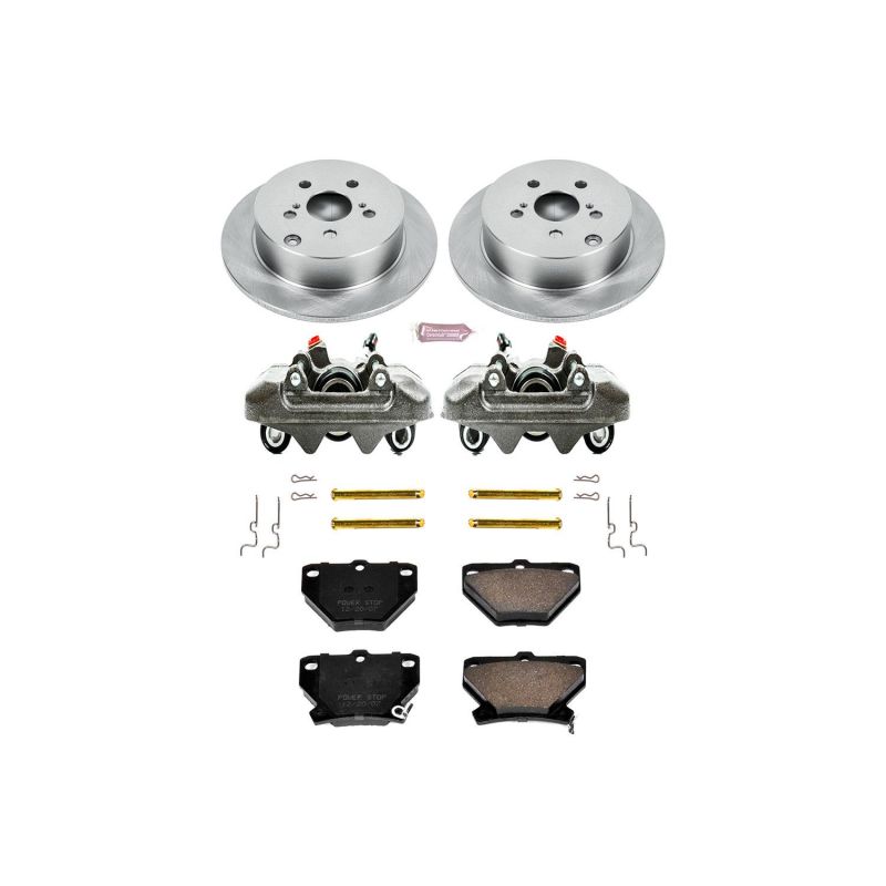 Power Stop 03-06 Pontiac Vibe Rear Autospecialty Brake Kit w/Calipers - KCOE2318