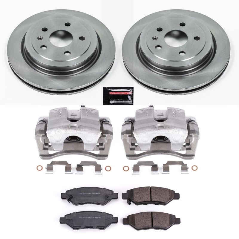 Power Stop 08-09 Cadillac CTS Rear Autospecialty Brake Kit w/Calipers - KCOE3072B