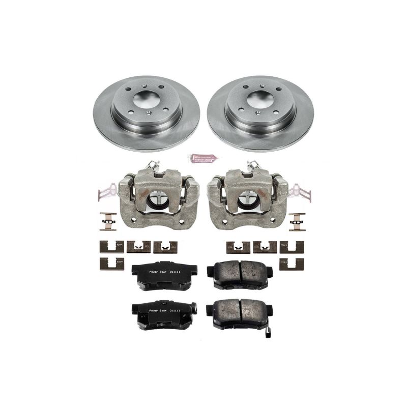 Power Stop 92-96 Honda Prelude Rear Autospecialty Brake Kit w/Calipers - KCOE407