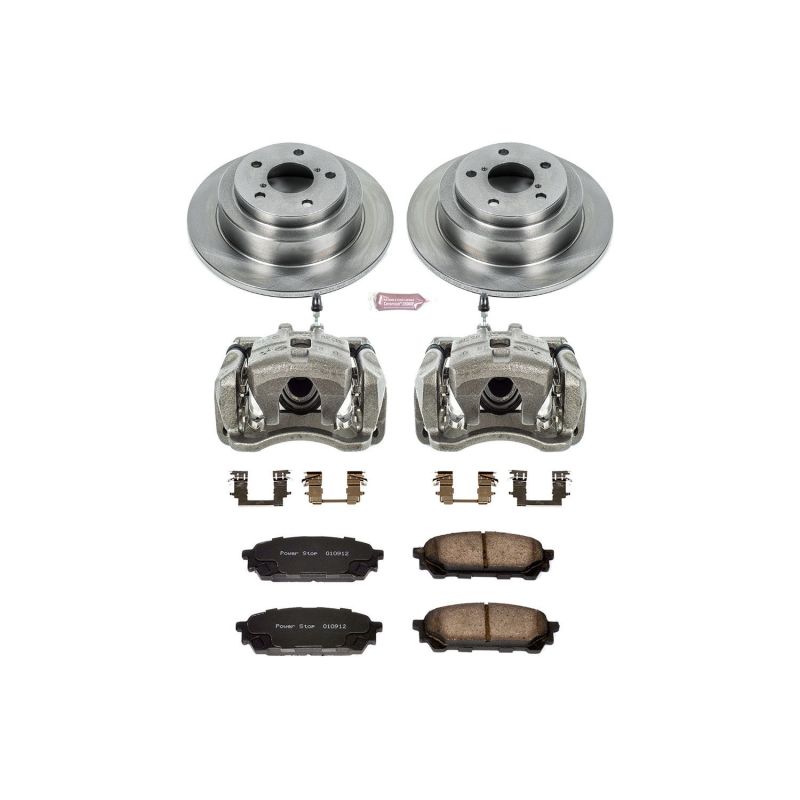 Power Stop 05-06 Saab 9-2X Rear Autospecialty Brake Kit w/Calipers - KCOE447