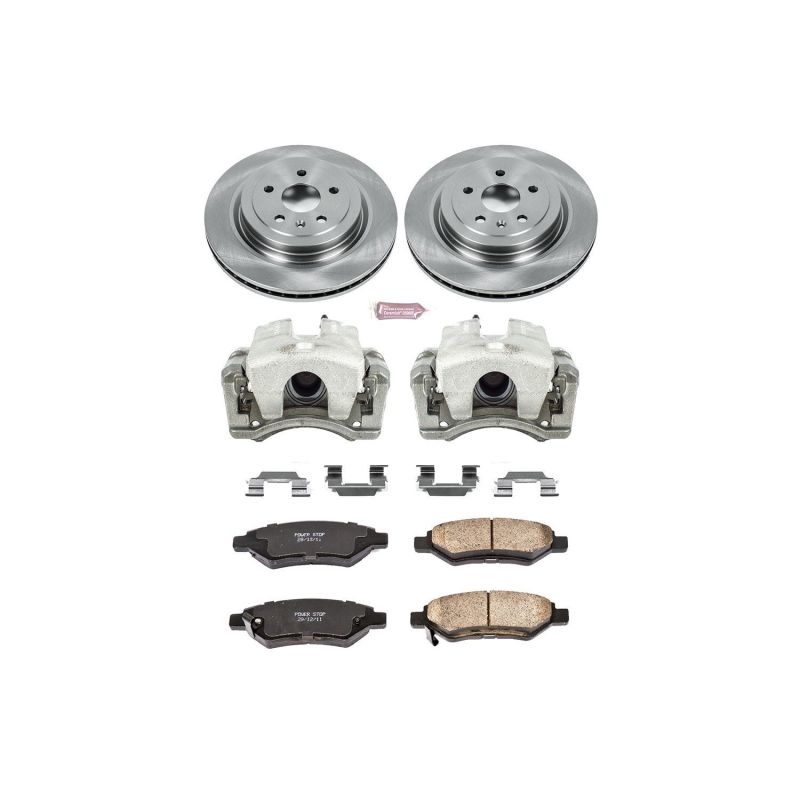 Power Stop 08-14 Cadillac CTS Rear Autospecialty Brake Kit w/Calipers - KCOE4723
