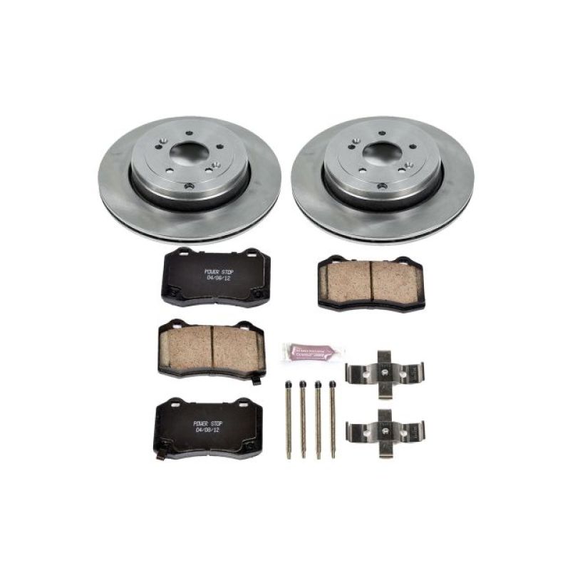 Power Stop 10-16 Hyundai Genesis Coupe Rear Autospecialty Brake Kit - KOE6165