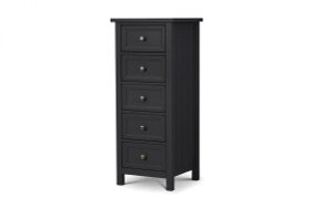 MAINE 5 DRAWER TALL CHEST - ANTHRACITE MAINE 5 DRAWER TALL CHEST - ANTHRACITE
