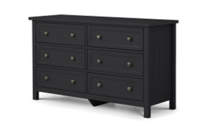MAINE 6 DRAWER WIDE CHEST - ANTHRACITE MAINE 6 DRAWER WIDE CHEST - ANTHRACITE