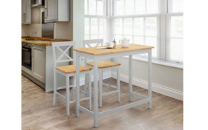 MARLOW BAR SET - ELEPHANT GREY & OAK MARLOW BAR SET - ELEPHANT GREY & OAK