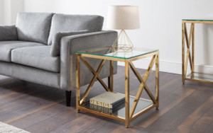 MIAMI LAMP TABLE - GOLD
