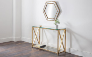 MIAMI CONSOLE TABLE - GOLD MIAMI CONSOLE TABLE - GOLD