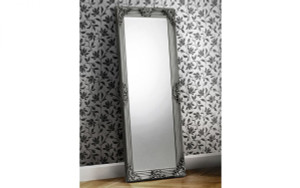 ROCOCO PEWTER LEAN-TO DRESS MIRROR ROCOCO PEWTER LEAN-TO DRESS MIRROR