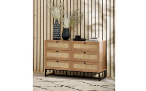 PADSTOW 6 DRAWER CHEST - OAK PADSTOW 6 DRAWER CHEST - OAK