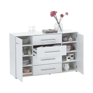 Tesoro 4 Drawer 2 Door White Chest Tesoro 4 Drawer 2 Door White Chest