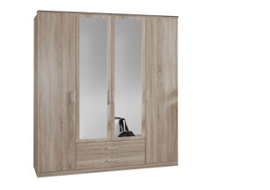 Tesoro Oak 4 Door 2 Drawer Wardrobe Tesoro Oak 4 Door 2 Drawer Wardrobe