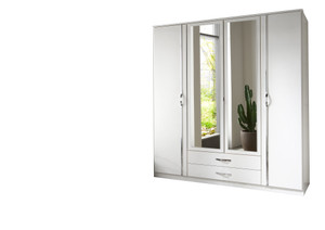 Tesoro white 4 Door 2 Drawer and 2 Mirror Tesoro white 4 Door 2 Drawer and 2 Mirror