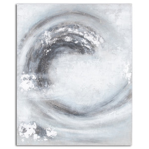 Sierra Silver And Grey Hand Painted Canvas Sierra Silver And Grey Hand Painted Canvas