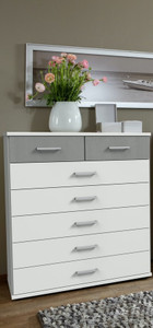 Click White And Grey Chest Of Drawers Click White And Grey Chest Of Drawers
