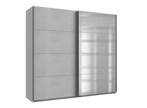 Tesoro White And Light Grey 2 Door Sliding Wardrobe Tesoro White And Light Grey 2 Door Sliding Wardrobe