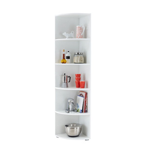 Tesoro 2 White Corner Shelf Tesoro 2 White Corner Shelf