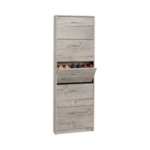 Tesoro 5 Sand Oak  Shoe Cabinet Tesoro 5 Sand Oak  Shoe Cabinet