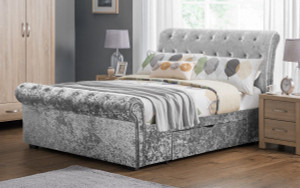 Verona 2 Drawer Storage Bed - Silver Verona 2 Drawer Storage Bed - Silver