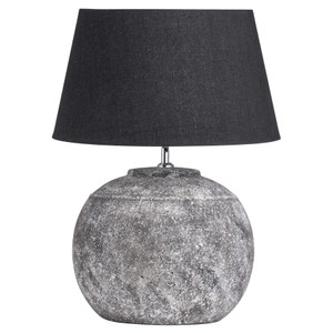 Regola Aged Stone Ceramic Table Lamp By Tesoro Direct Regola Aged Stone Ceramic Table Lamp By Tesoro Direct