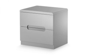 Manhattan 2 Drawer Bedside - Grey Manhattan 2 Drawer Bedside - Grey