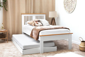 TESORO WHITE WOODEN GUEST BED TESORO WHITE WOODEN GUEST BED