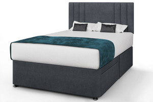 TESORO SURREY FABRIC DIVAN BED WITH HEADBOARD TESORO SURREY FABRIC DIVAN BED WITH HEADBOARD