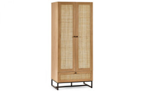 PADSTOW 2 DOOR 1 DRAWER WARDROBE - OAK PADSTOW 2 DOOR 1 DRAWER WARDROBE - OAK
