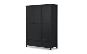 MAINE 3 DOOR 2 DRAWER COMBINATION WARDROBE - ANTHRACITE MAINE 3 DOOR 2 DRAWER COMBINATION WARDROBE - ANTHRACITE
