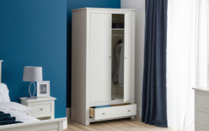RADLEY 2 DOOR 1 BIG DRAWER WARDROBE - SURF WHITE RADLEY 2 DOOR 1 BIG DRAWER WARDROBE - SURF WHITE
