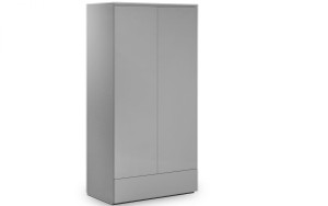MONACO 2 DOOR 1 DRW WARDROBE - GREY GLOSS MONACO 2 DOOR 1 DRW WARDROBE - GREY GLOSS