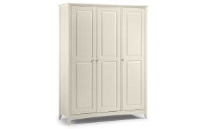CAMEO 3 DOOR WARDROBE - Stone White CAMEO 3 DOOR WARDROBE - Stone White