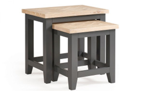 BORDEAUX NEST OF TABLES DARK GREY BORDEAUX NEST OF TABLES DARK GREY