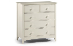 Cameo 3+2 Drawer Chest - Stone White Cameo 3+2 Drawer Chest - Stone White