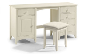Cameo Solid Pine Frame Dressing Table- Stone White Cameo Solid Pine Frame Dressing Table- Stone White